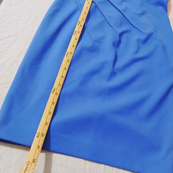 Calvin Klein Women's Royal Blue Sleeveless Sheath Dress Size 4 - Picture 2 of 5